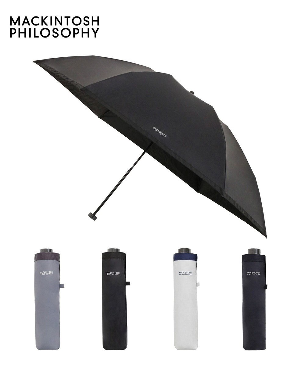 MOONBAT 【フワクール生地使用/軽量】MACKINTOSH PHILOSOPHY 遮光 晴雨兼用 折りたたみ日傘 グログラン 