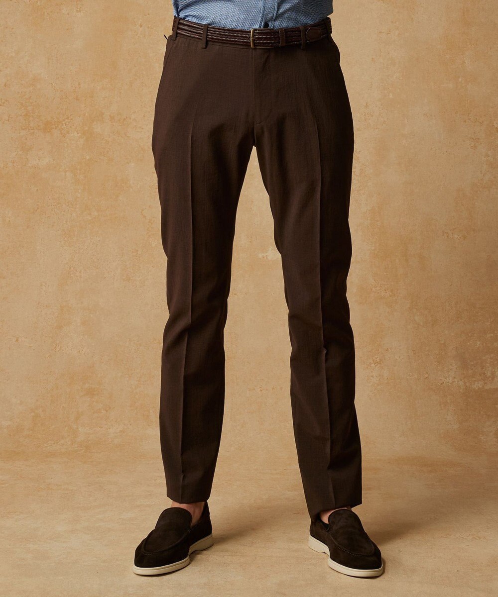 JOSEPH ABBOUD 夏パンツ【キングサイズ・洗える・ウエストも伸びる!/軽量/清涼/ストレッチ】ハイツイストドライストレッチパンツ 