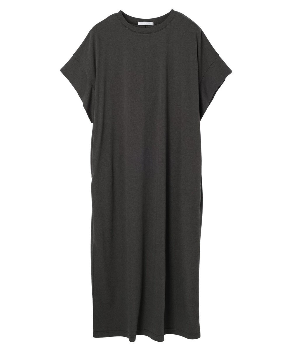 Green Parks 接触冷感　袖切替えカットワンピース 