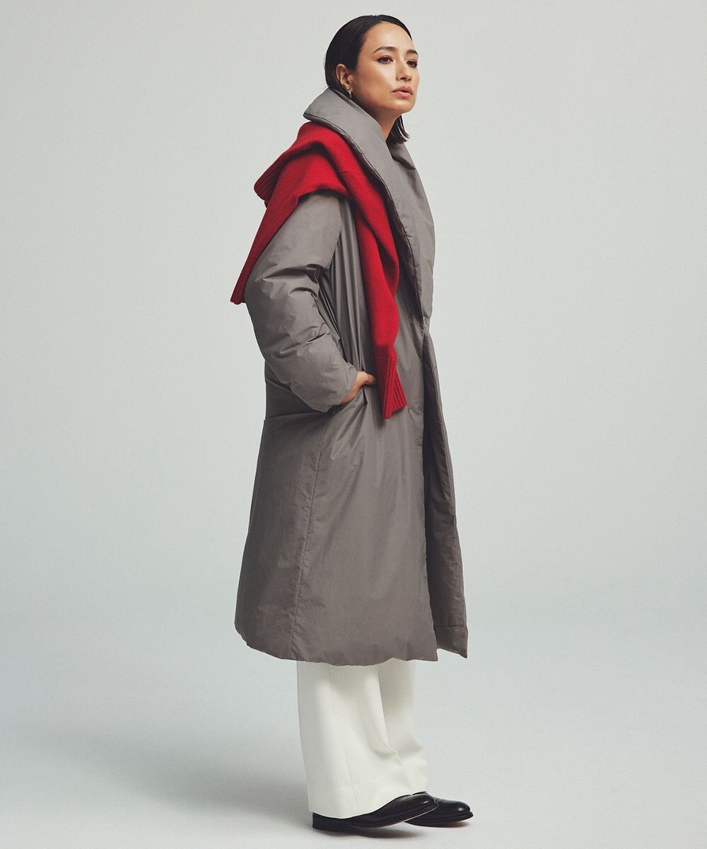 ICB L ADSダウン ショールカラーコート 