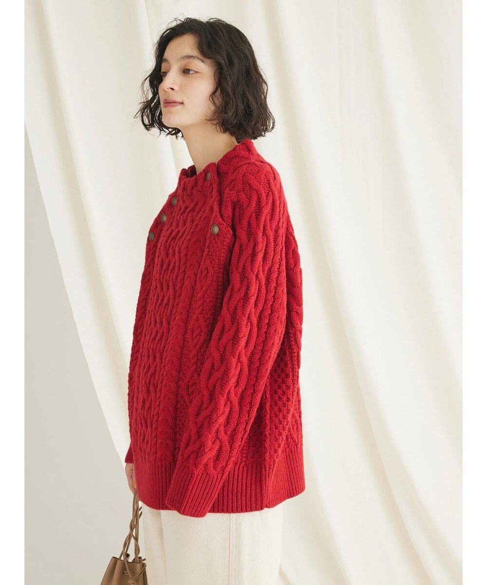 CRAFT STANDARD BOUTIQUE ラグランケーブルニットプルオーバー　 