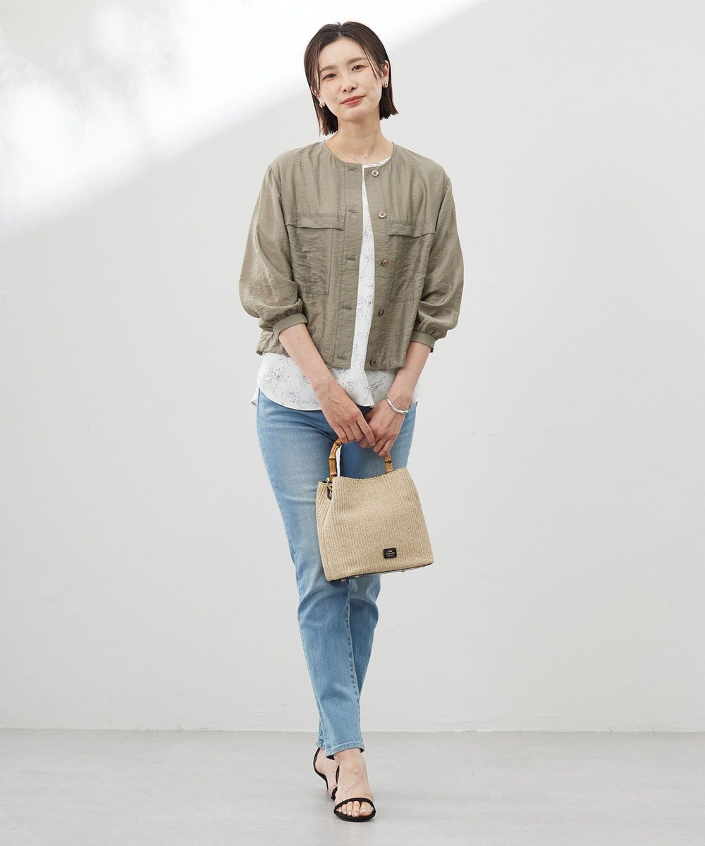 J.PRESS LADIES S 【洗える】BASIC STRETCH DENIM スキニー パンツ 