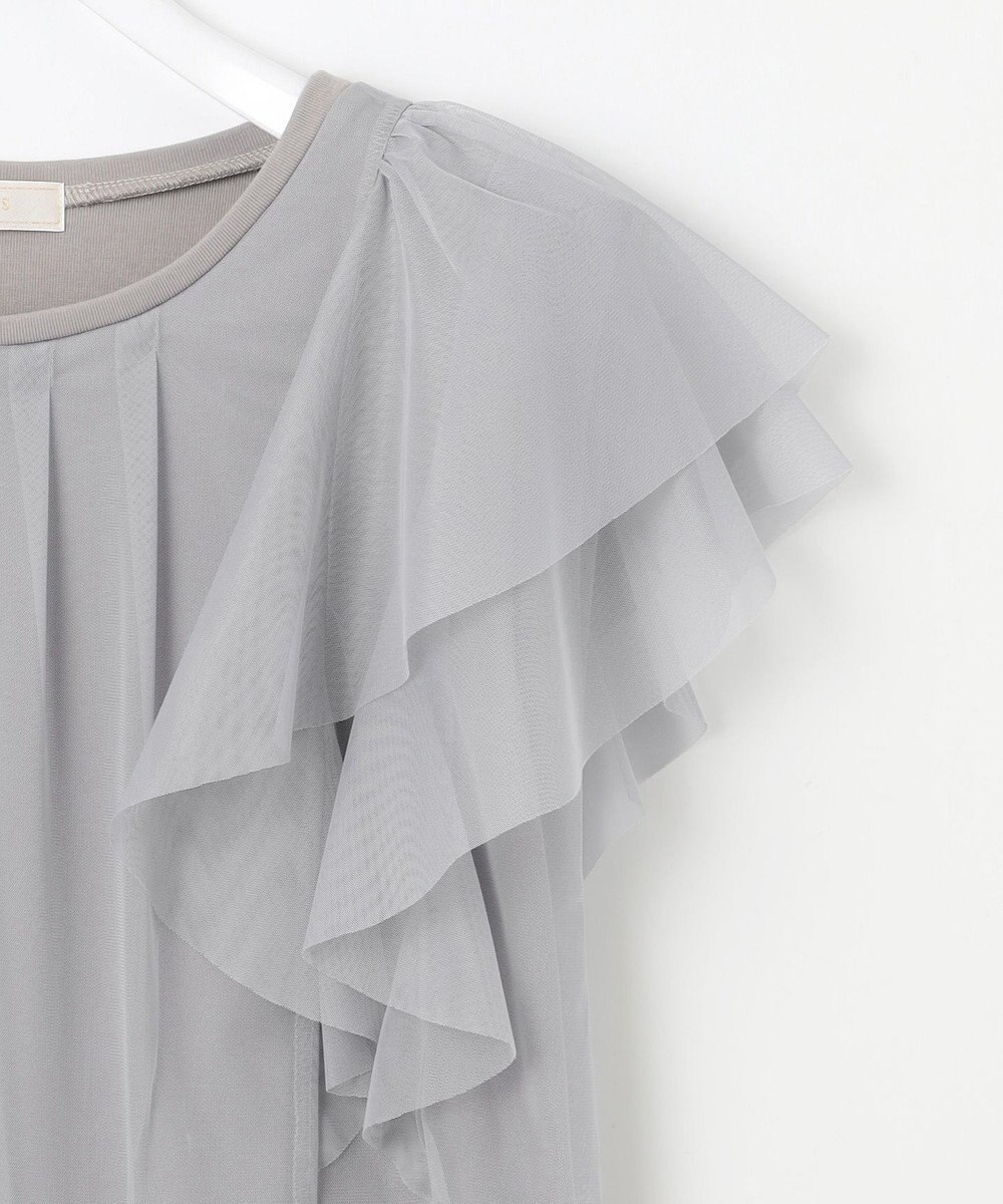 ANY SIS 【洗える】ラッフルチュール プルオーバー 