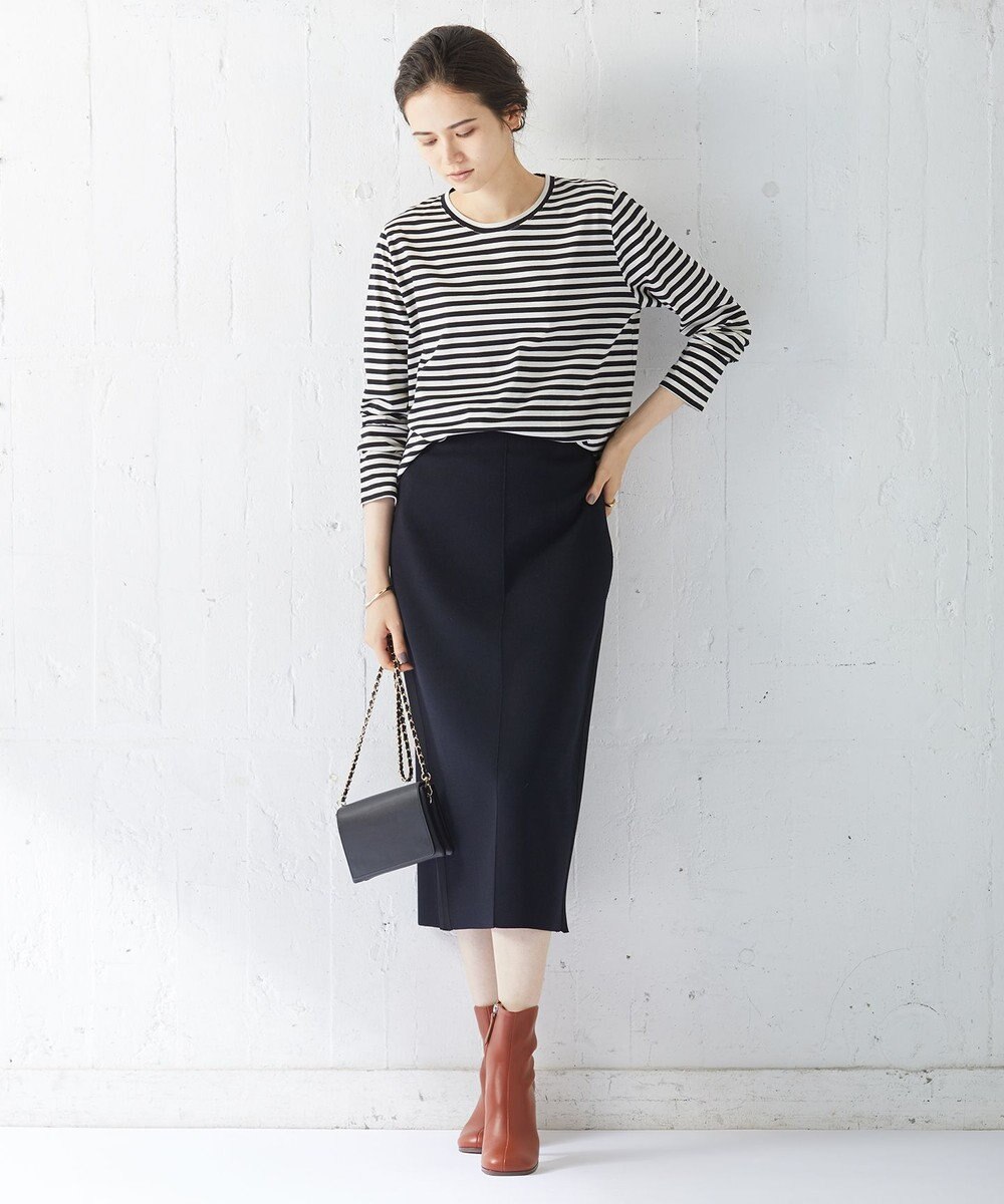 ICB 【洗える】シンプルジャージー ロングスリーブTシャツ 