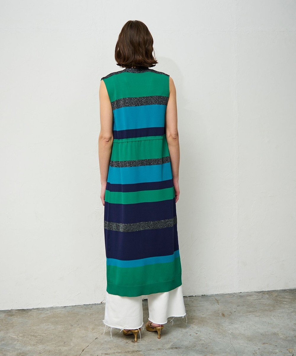 GRACE CONTINENTAL ニットマルチボーダージレ 