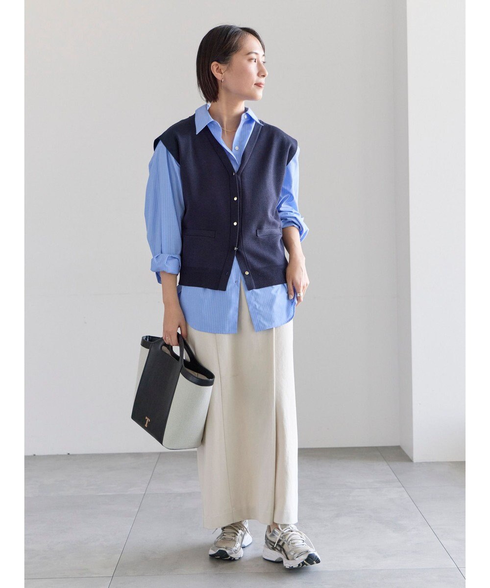 Te chichi 総針ポケット付きVネックベスト《2026 spring catalog item》 