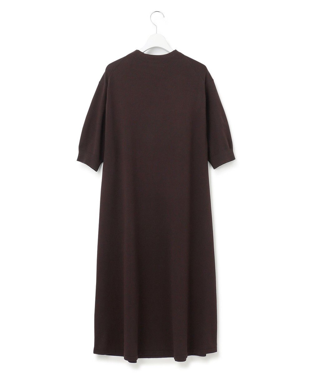 23区 S 【洗える】ヴィスコースストレッチ パフスリーブ ニットワンピース 