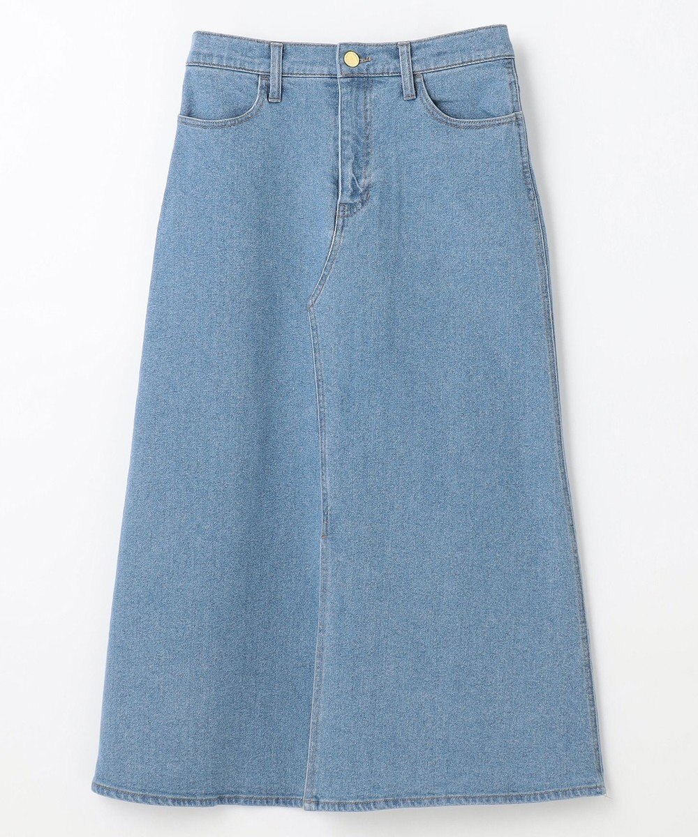 ANY 【洗濯機可能/ストレッチ】フロントスリットデニムスカート 