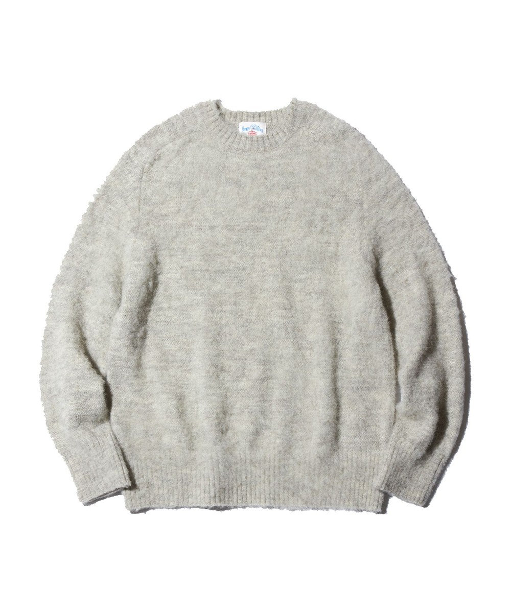 J.PRESS MEN 【J.PRESS ORIGINALS】SHAGGYDOG CREW KNIT / JAPAN MADE アイボリー系