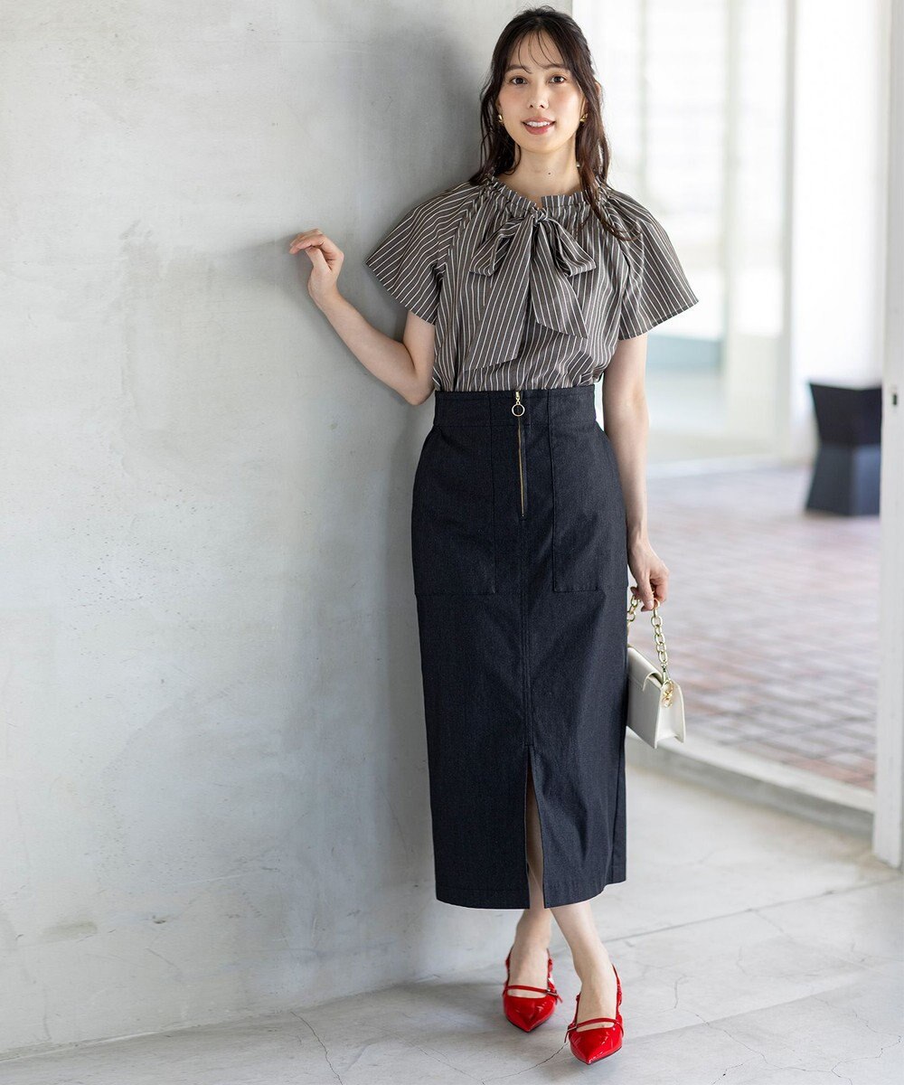 ANY SIS 【2WAY】フロントジップタイト スカート 