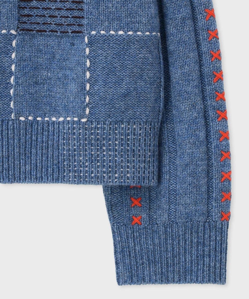 Paul Smith パッチワーク カーディガン 