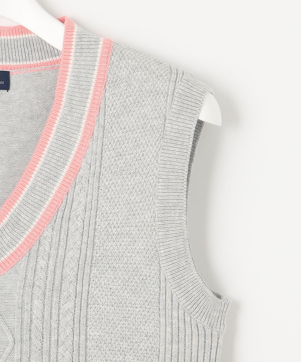 23区GOLF 【WOMEN】【洗える】コットンブレンド ニットベスト 