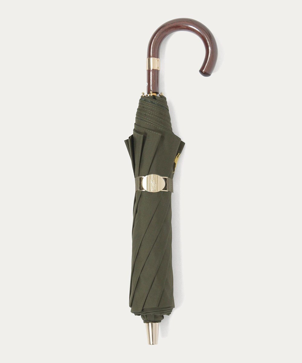 MOONBAT POLO RALPH LAUREN（ポロ ラルフローレン）晴雨兼用日傘 ワンポイント ポロポニー 無地  折りたたみ傘 楽折 遮光 遮熱 UV 