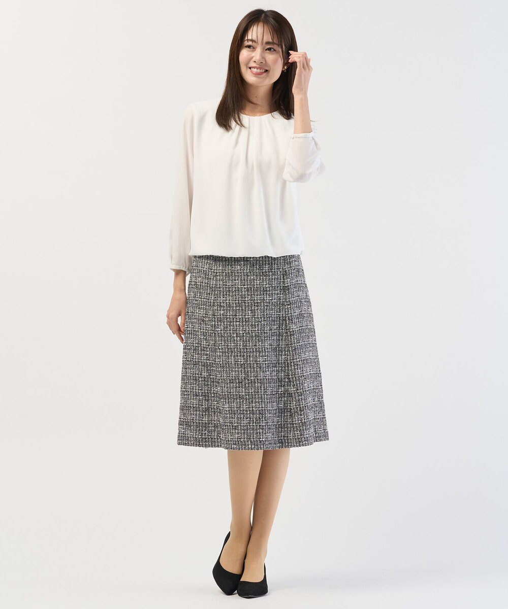J.PRESS LADIES 【セットアップ対応】ファンシーツイード スカート 