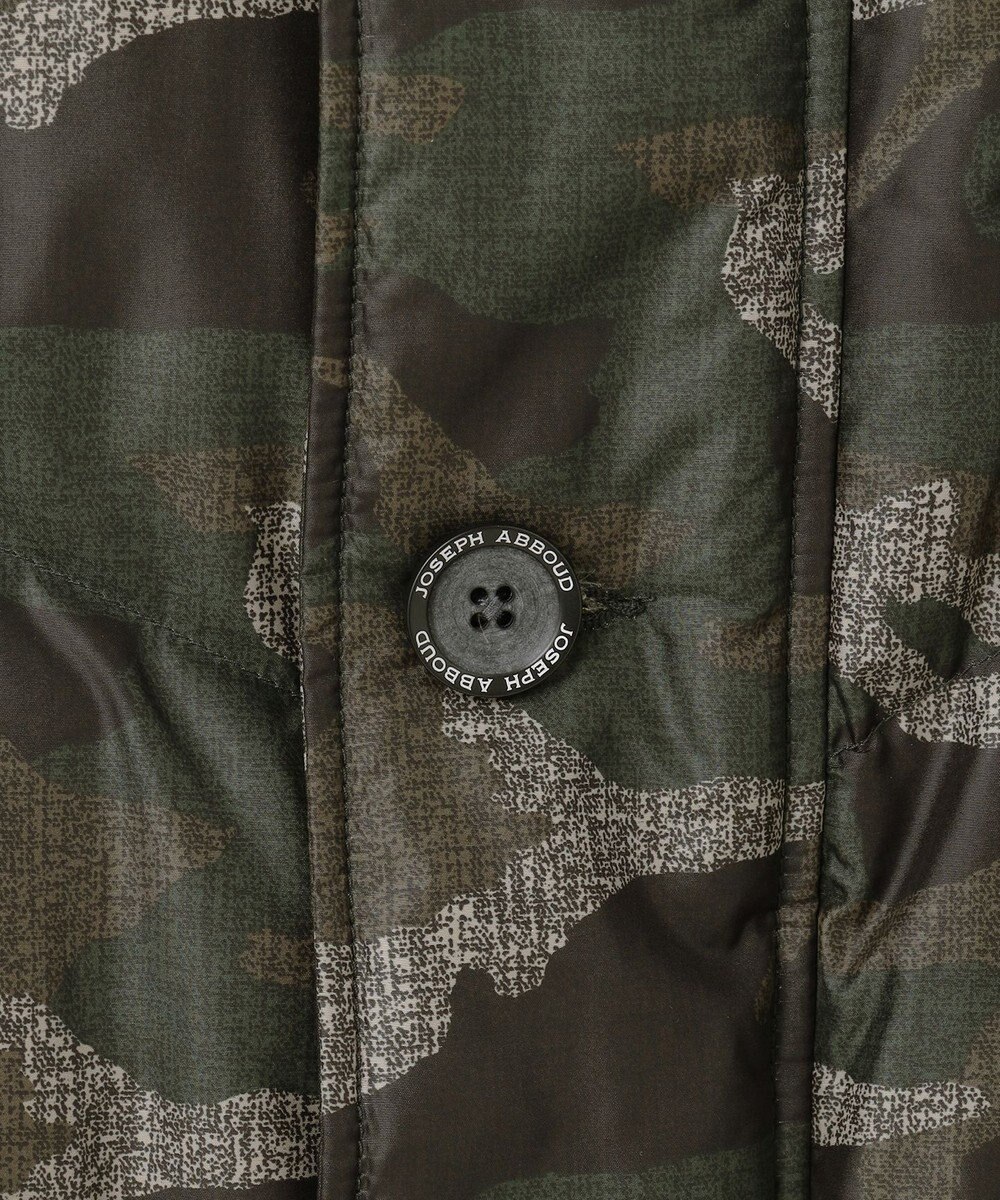 JOSEPH ABBOUD MOUNTAIN 【ECOファー/撥水/9ポケット】カモフラージュ ダウン コート 
