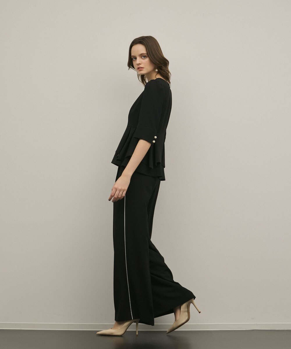 GRACE CONTINENTAL トリアセペプラムトップ 