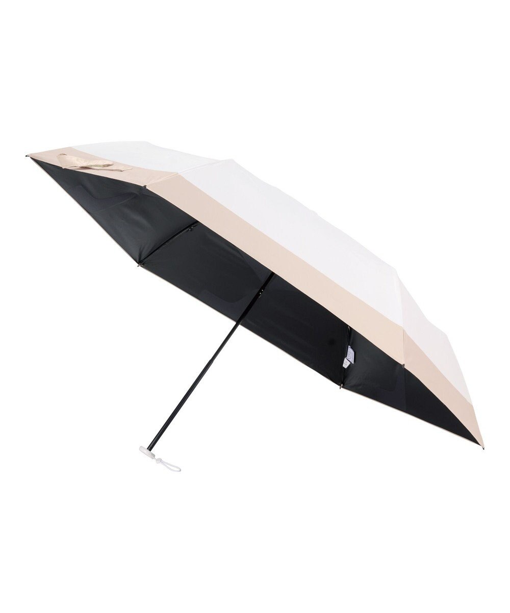 MOONBAT 【遮光100％/晴雨兼用】kowaza コワザ ライトウェイトカーボン ボーダー 折りたたみ傘 簡単に畳める傘 コンパクト 50cm 