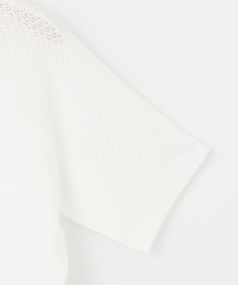 組曲 【WEB限定】メッシュ切り替えドルマン ニット 