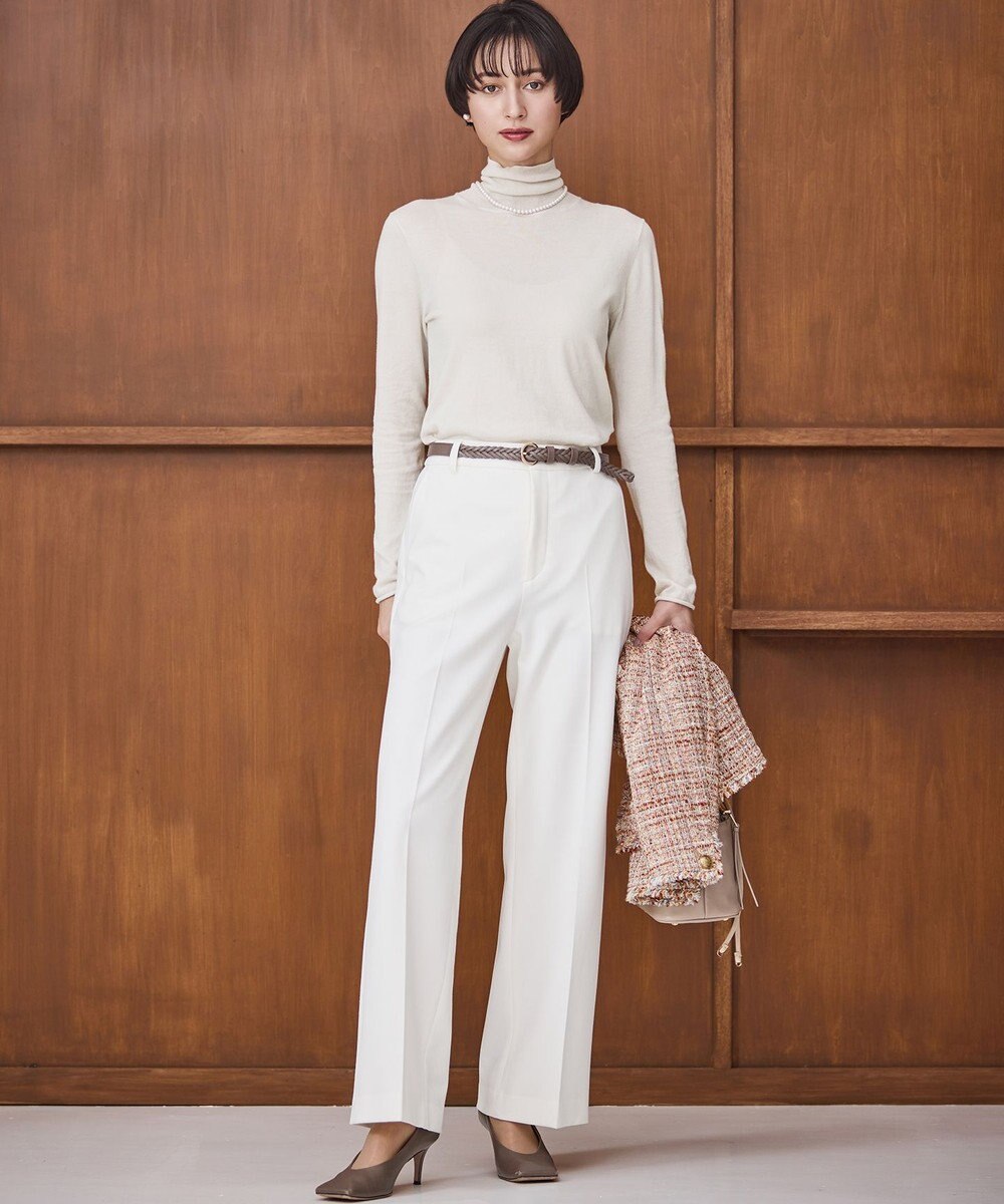 23区 【滝沢眞規子さん着用/VERY掲載】TRストレッチギャバ ワイド パンツ 