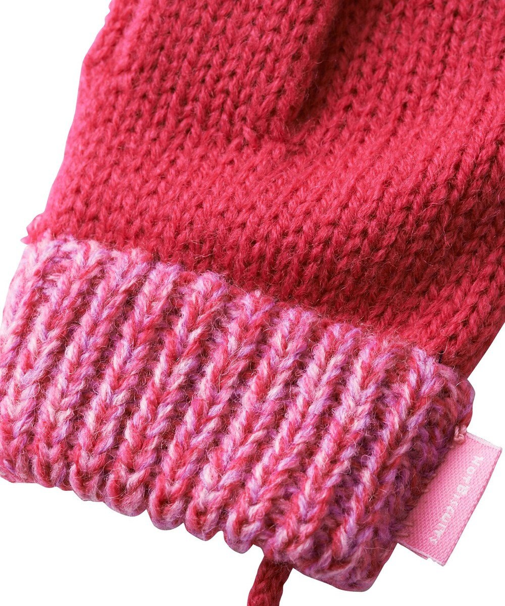 MIKI HOUSE HOT BISCUITS 【1-5歳】 編みモチーフ付き ミトン（手袋） 