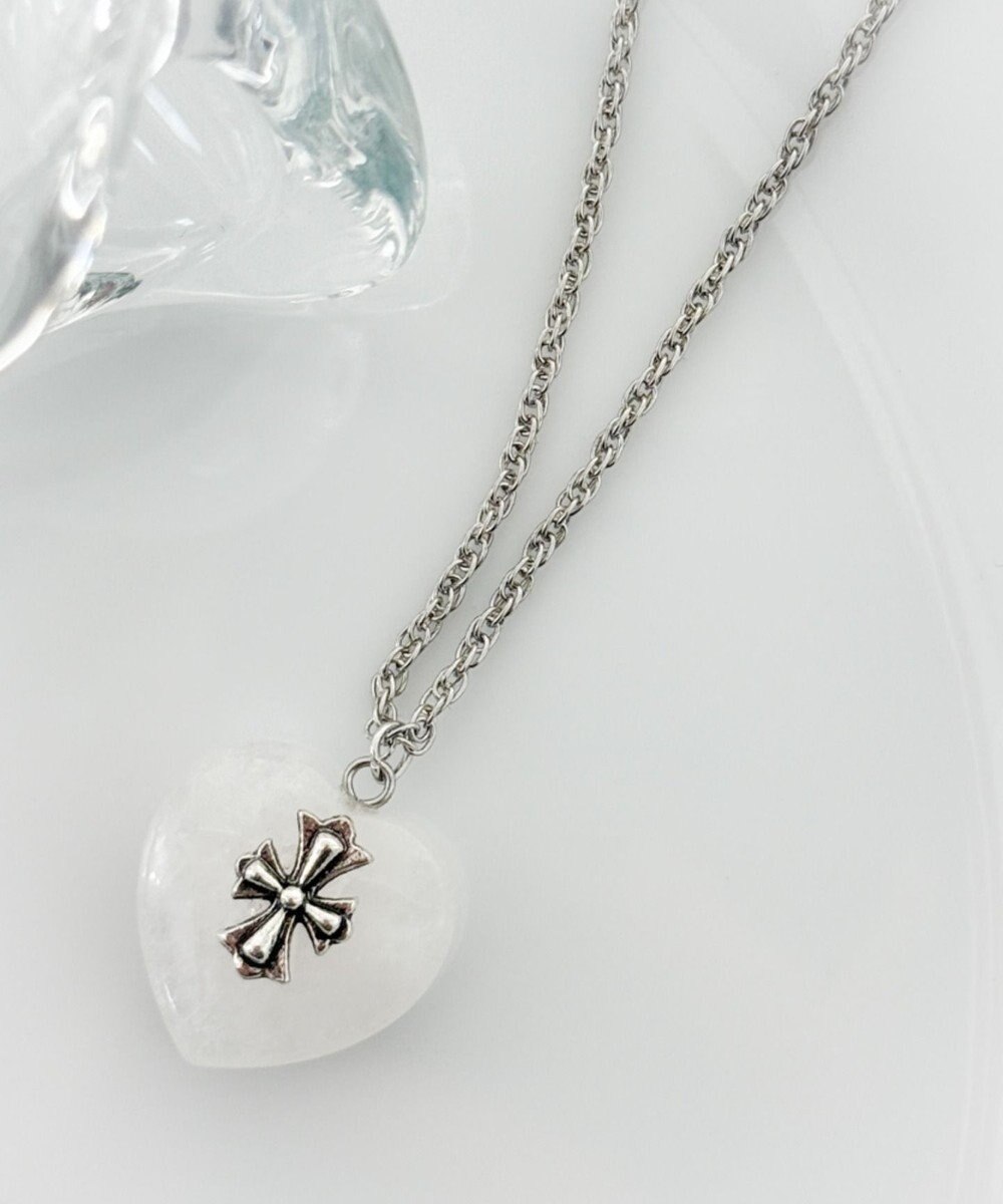 WEGO Lクロスハートネックレス 