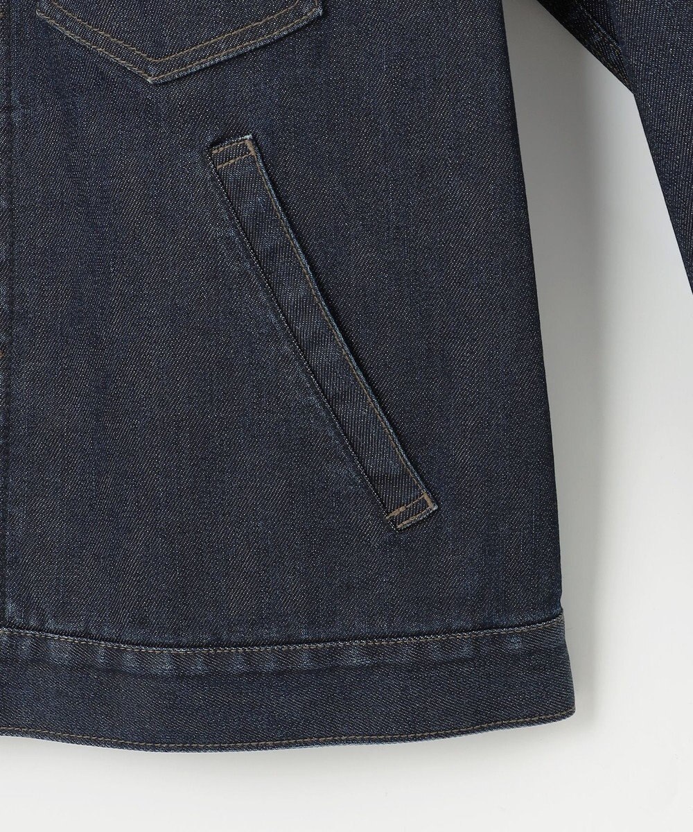 JOSEPH ABBOUD 【軽量/ストレッチ/JAPANファブリック/きれいめ】コーテッドストレッチデニム ジャケット 