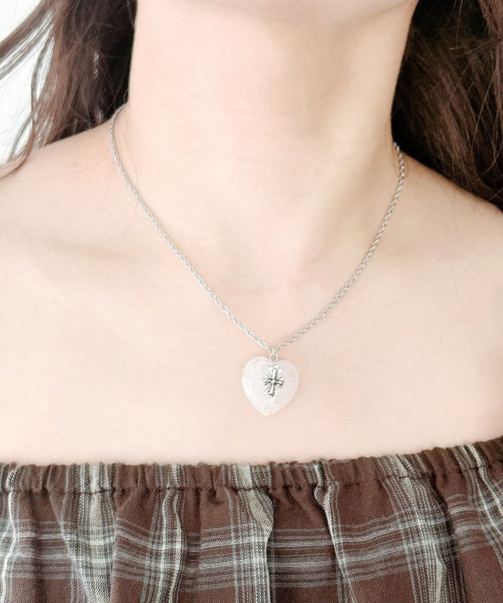 WEGO Lクロスハートネックレス 