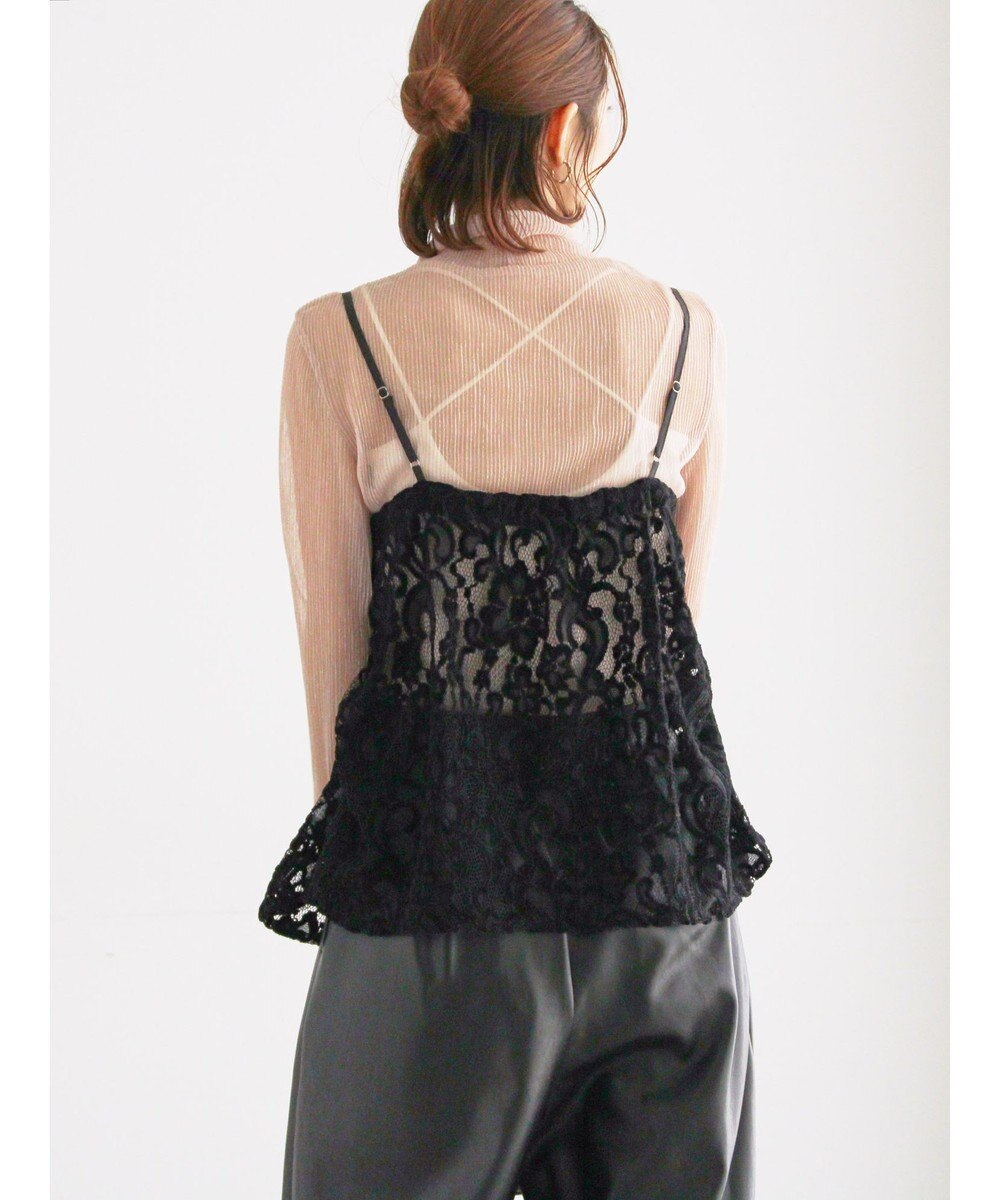 Te chichi ベロアレースキャミソール 