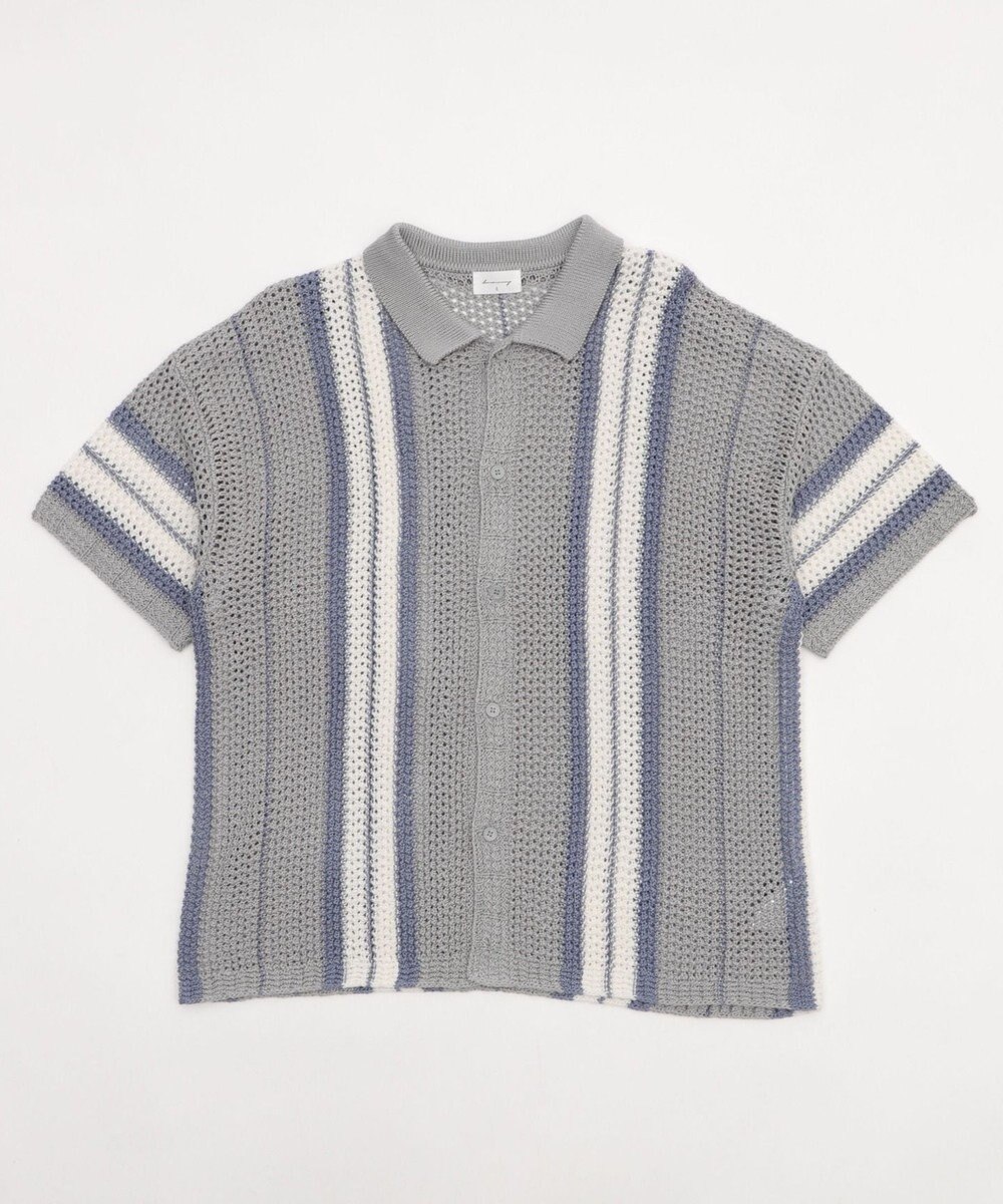 WEGO ラインニットシャツ（SS） 