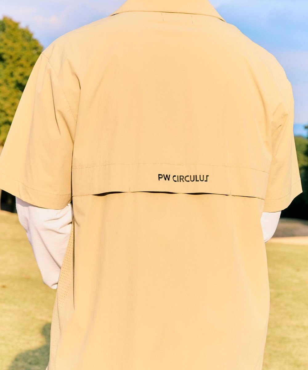 PW CIRCULUS 【MEN】ダブルポケットサファリシャツ ゴルフ 