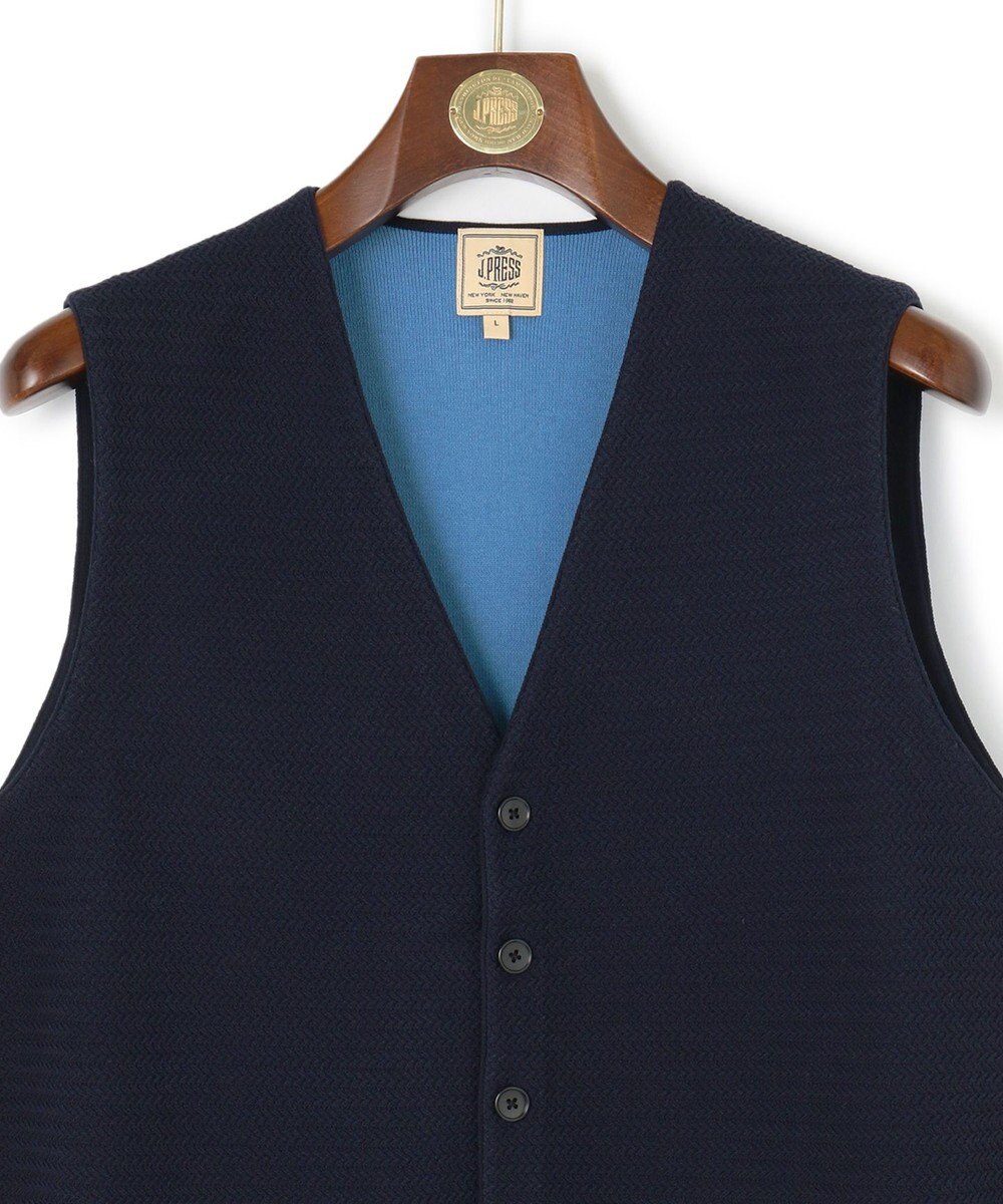 J.PRESS MEN ハイツイストヘリンボン ニットベスト 
