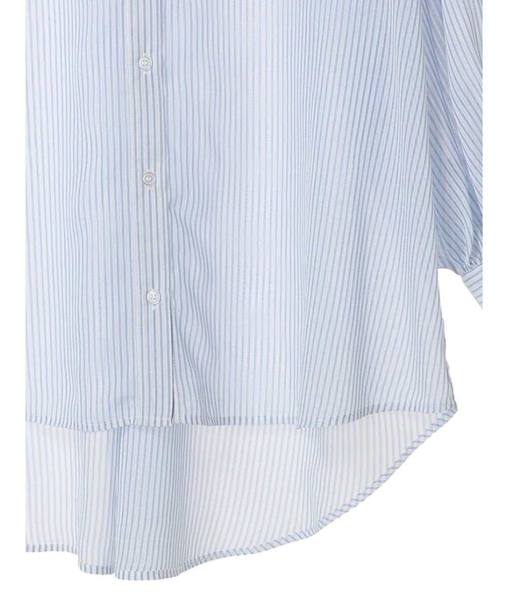 earth music&ecology 袖スリットリボンロングシャツ 