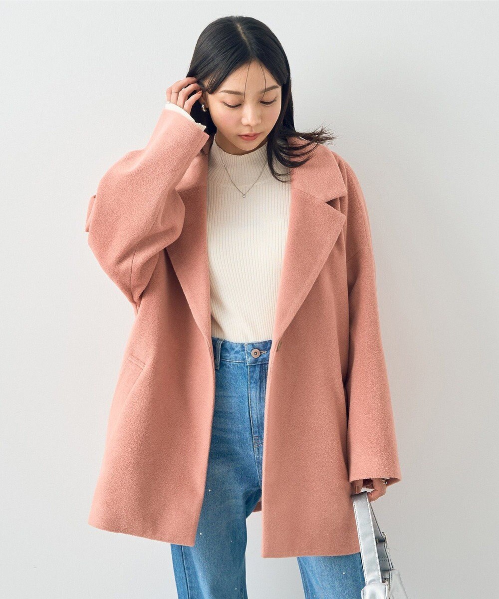 earth music&ecology オーバーテーラードジャケット　シャギー 