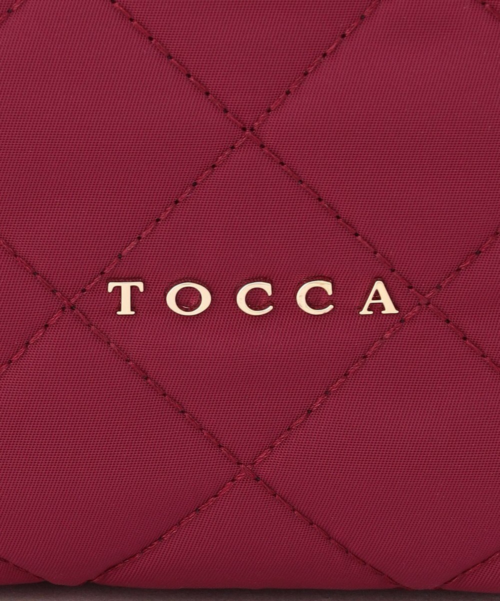 TOCCA TRACE PAVE FASTENER TOTE ナイロンキルトバッグ 