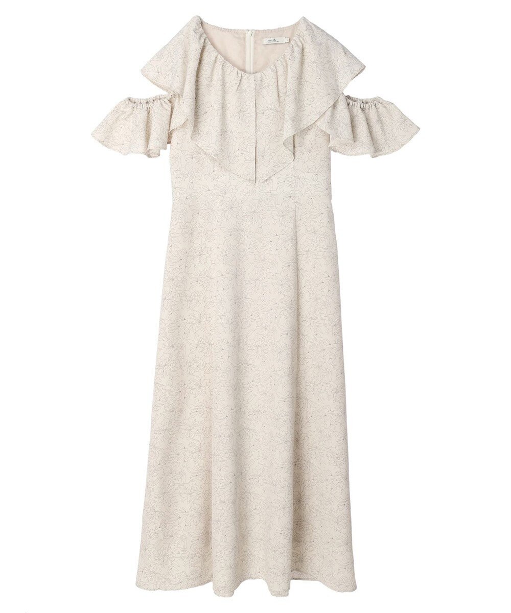 earth music&ecology ２ＷＡＹ　フリルスリーブワンピース 