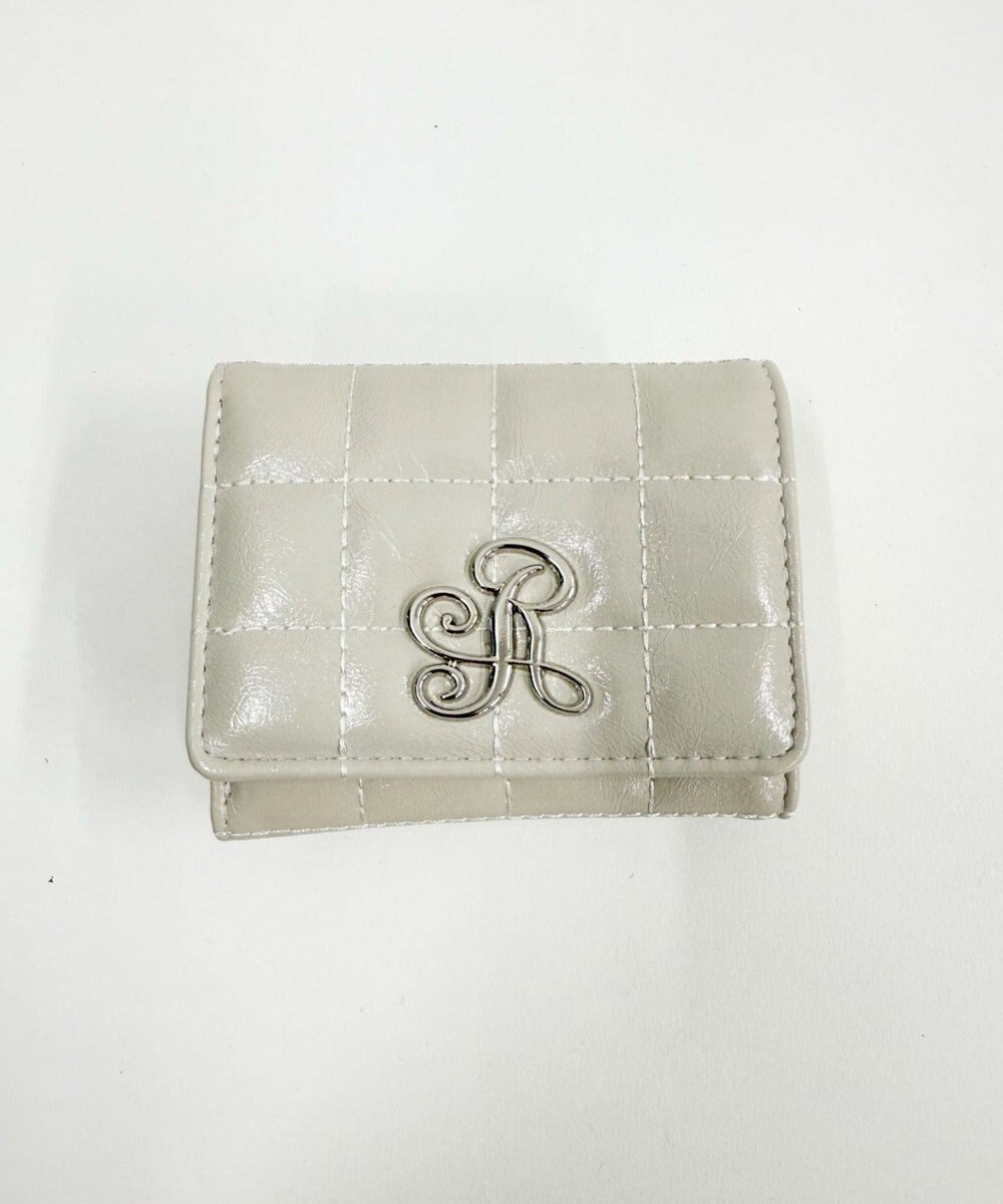 WEGO イニシャルパーツキルティングガマ口ウォレット 