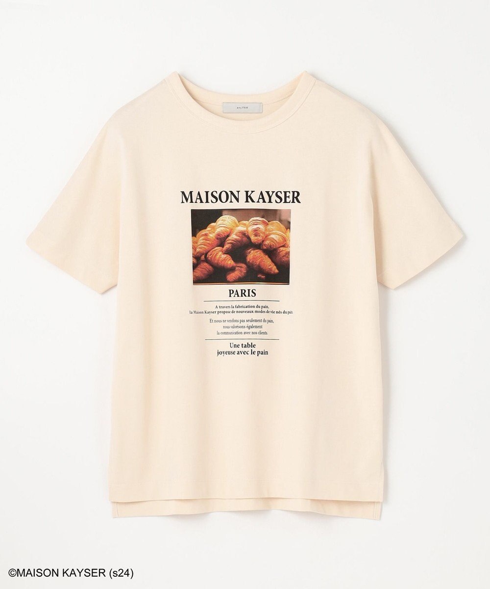 ANY 【MAISON KAYSERコラボ】フォトプリント半袖Tシャツ 