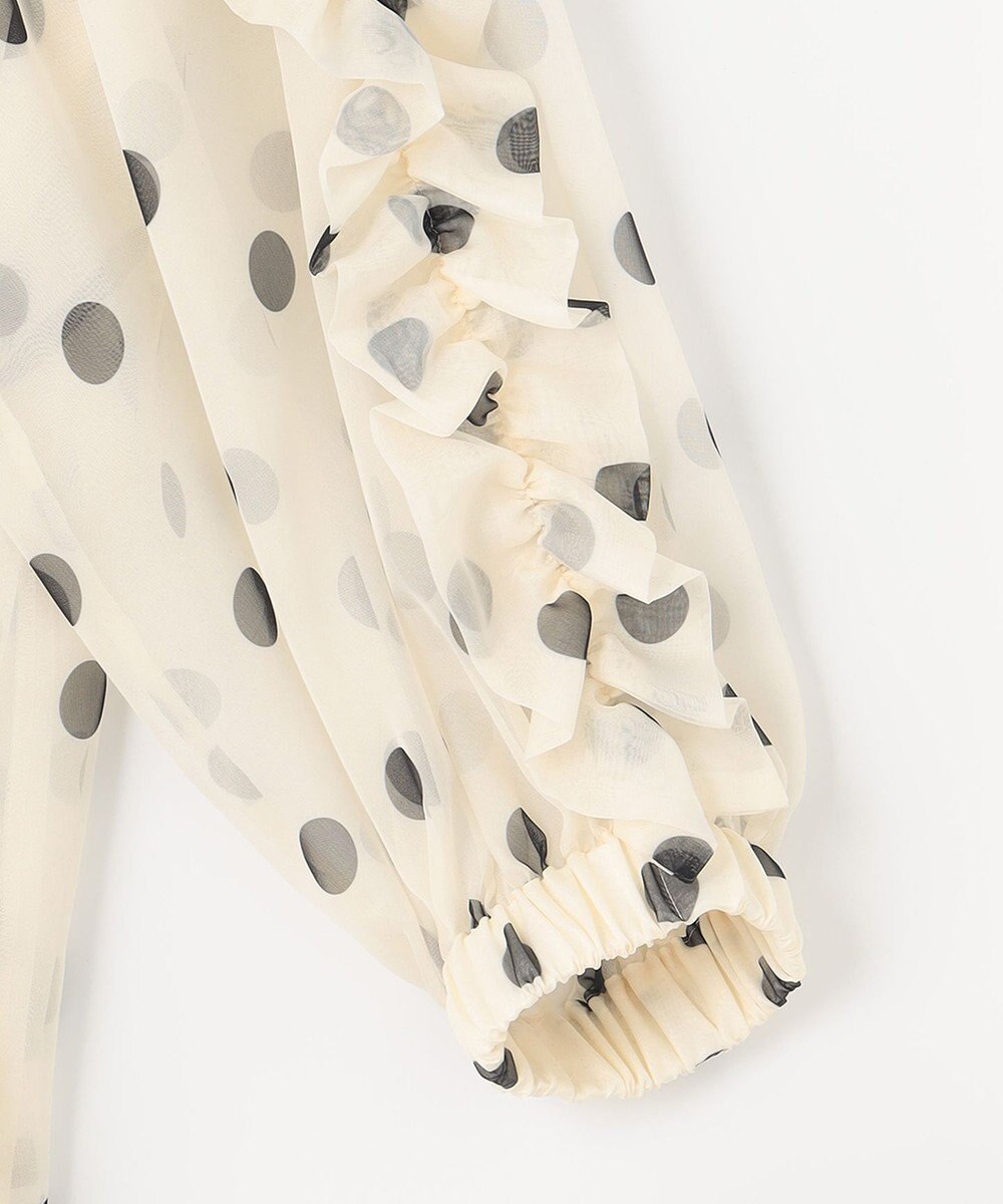 組曲 【組曲×setsuko sagittaire】シフォンプリントバックシャンブラウス 