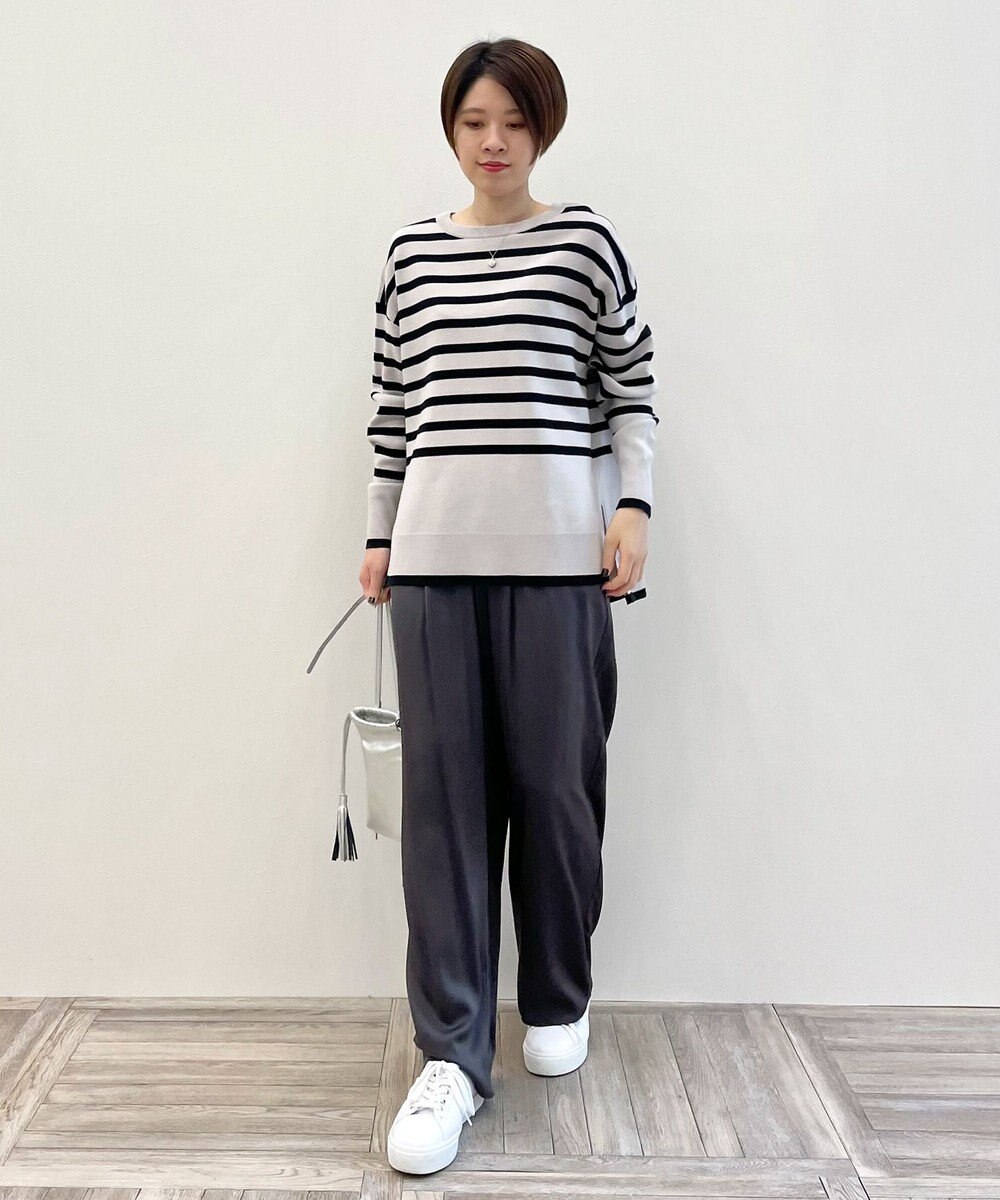 自由区 【Sサイズ有】コットンカシミヤ ニットトレーナー 