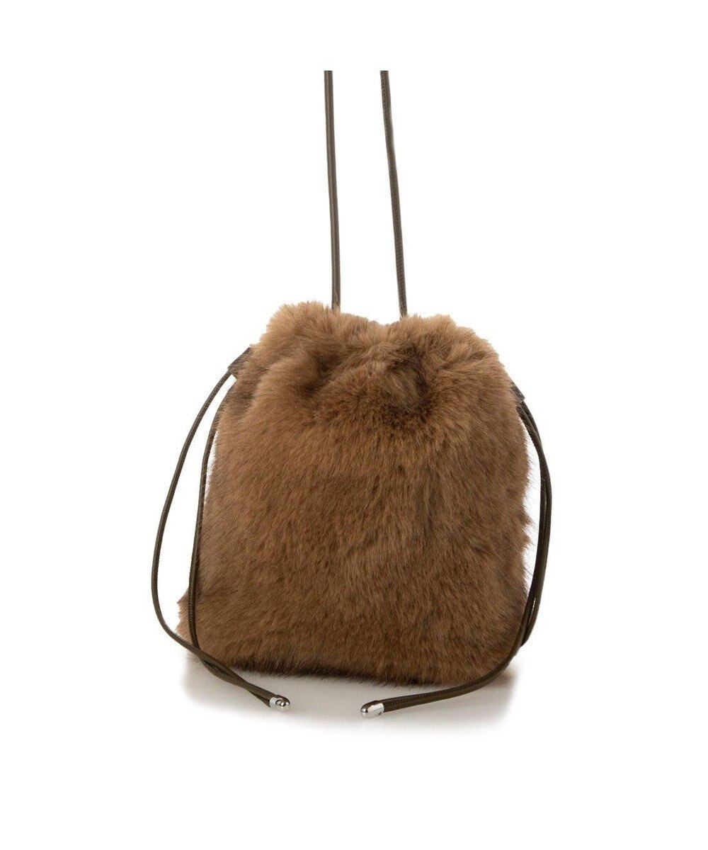 UNBILLION カシュカシュ cachecache / エコファーシンプル巾着ショルダーバッグ 