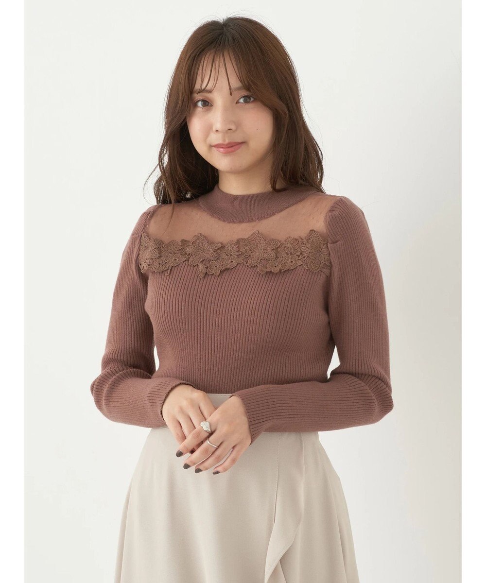 earth music&ecology シアードッキングニットプルオーバー 