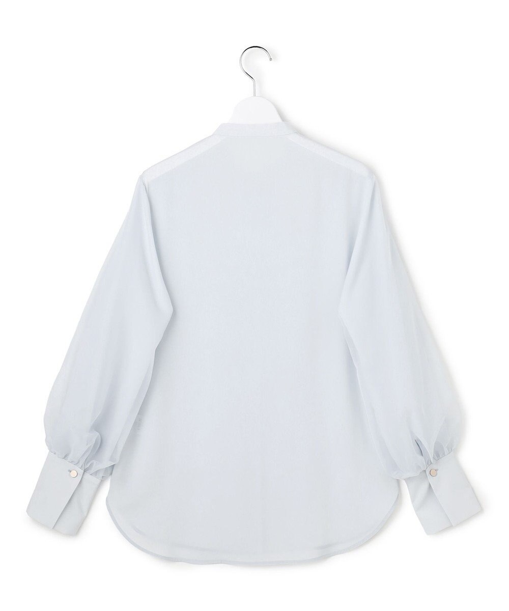 ICB L 【先行予約】 オーガンコンビシャーティング シアーレイヤードスリーブブラウス 