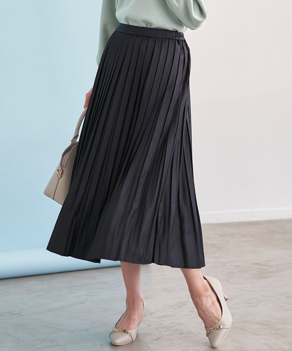洗える】ブライトサテンプリーツ スカート / any SiS | ファッション 