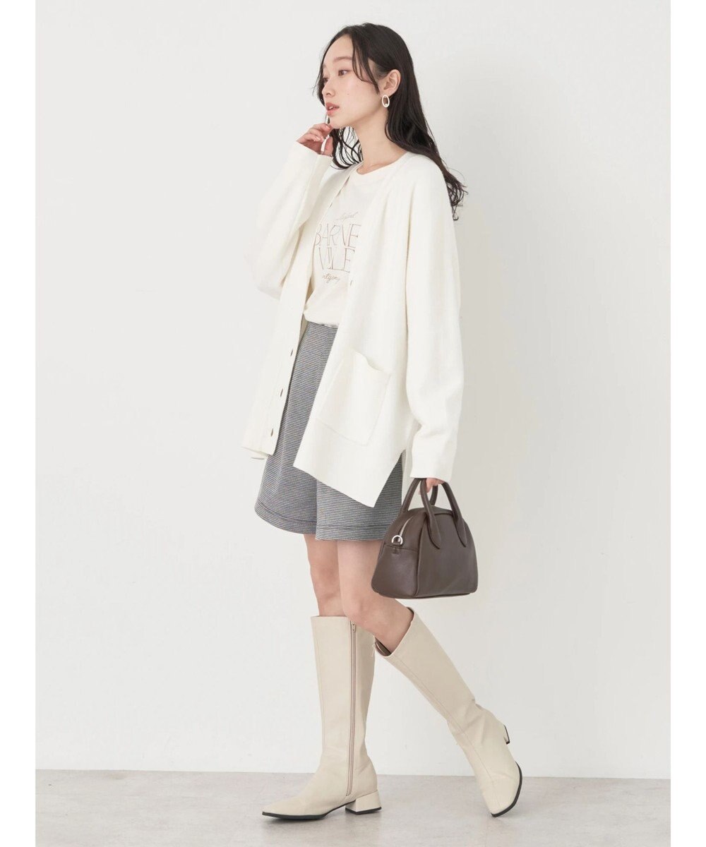 earth music&ecology やわらかタッチＶネックカーディガン 