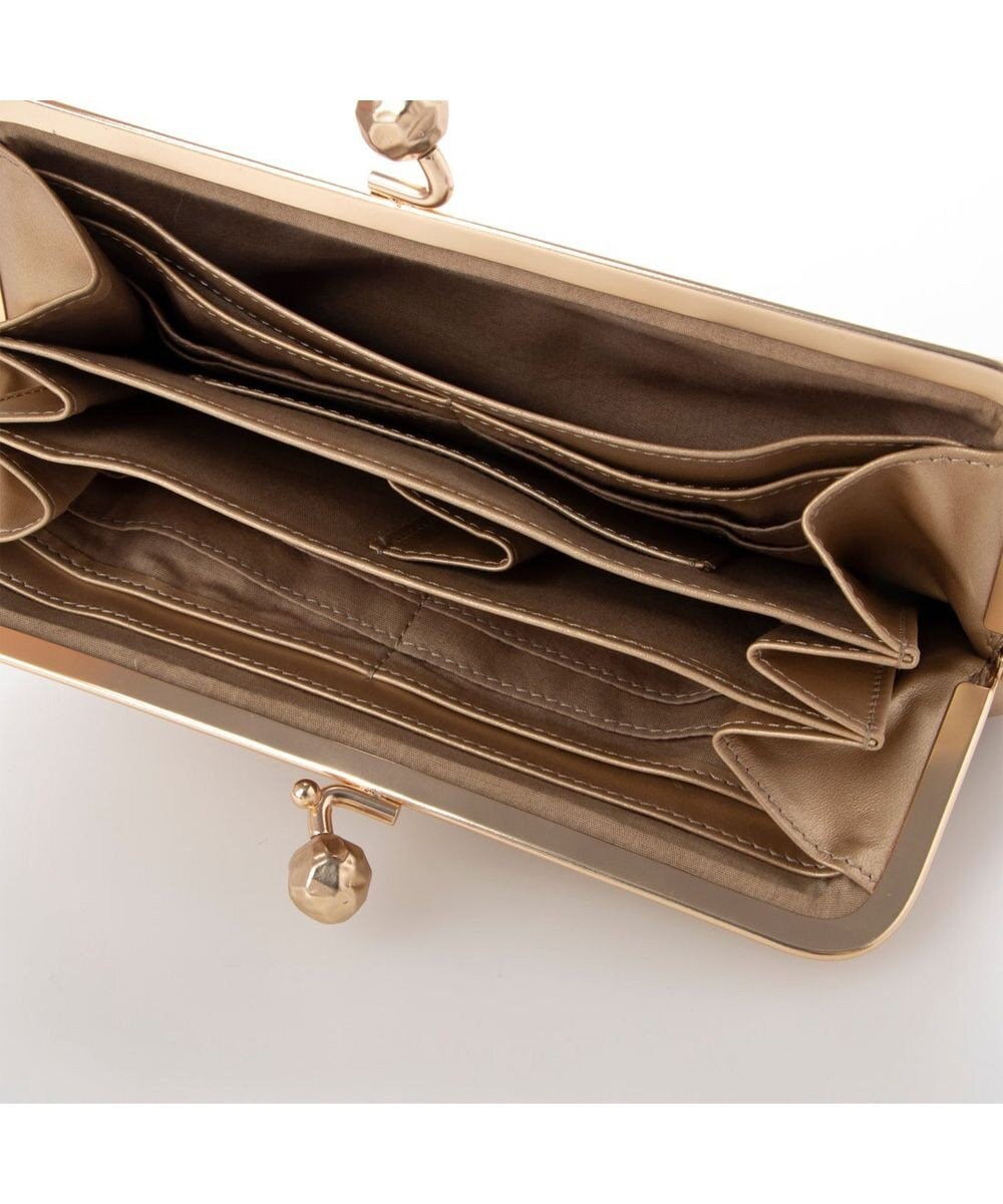 UNBILLION perche フラグメントケース付きアンティーク調ガマグチ長財布 