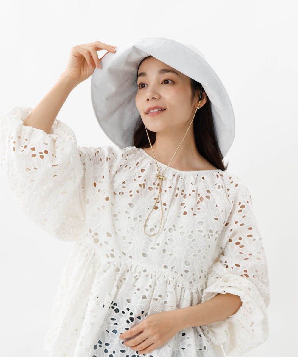 AURORA 【 Beaurance （ビューランス）】サマーシールド広つばキャペリンハット 