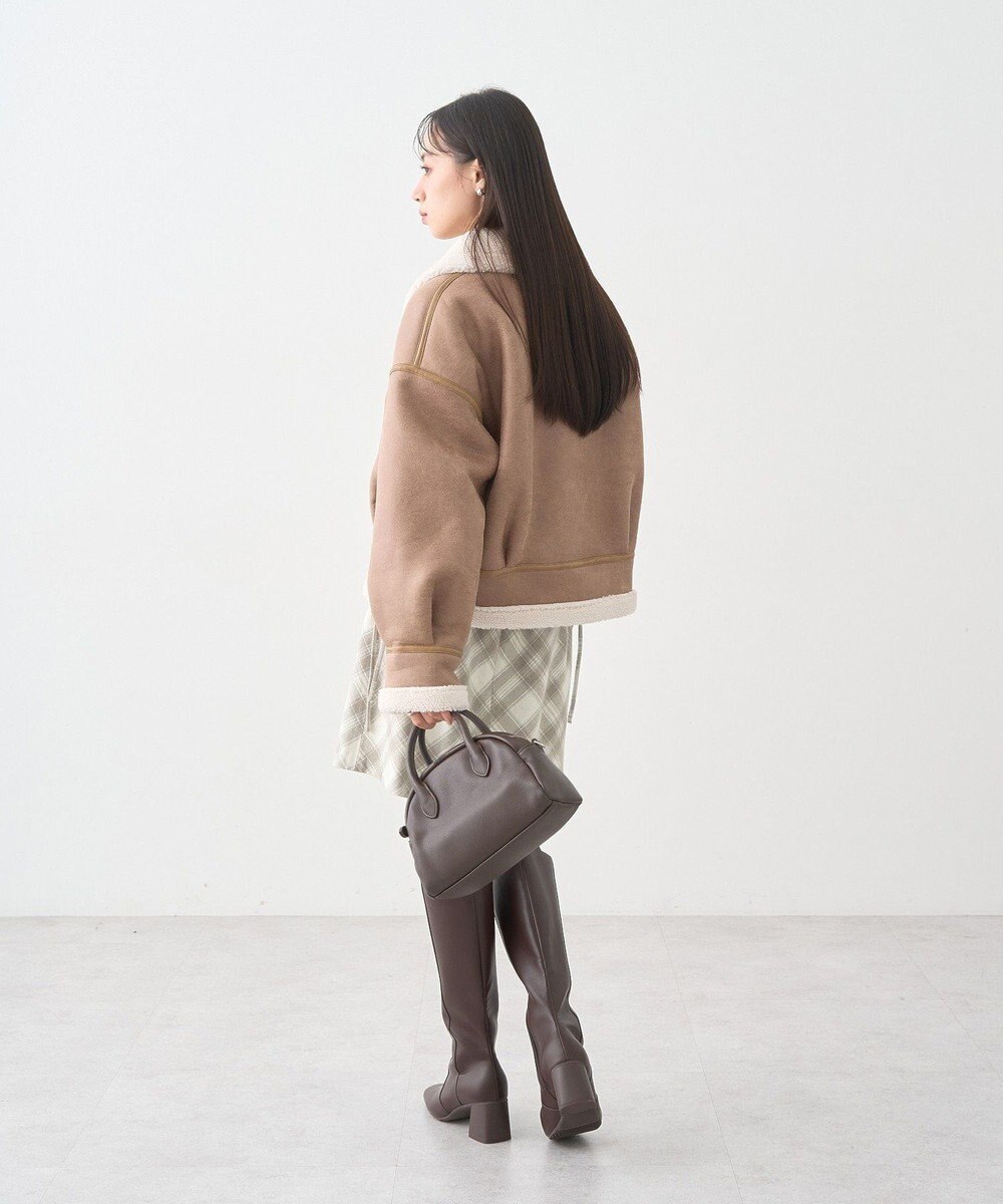 earth music&ecology サイドレースアップミニスカート 