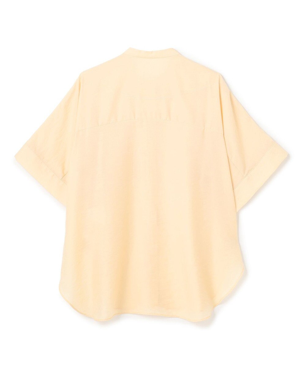 UNFILO シアーサテン ヨークブラウス 