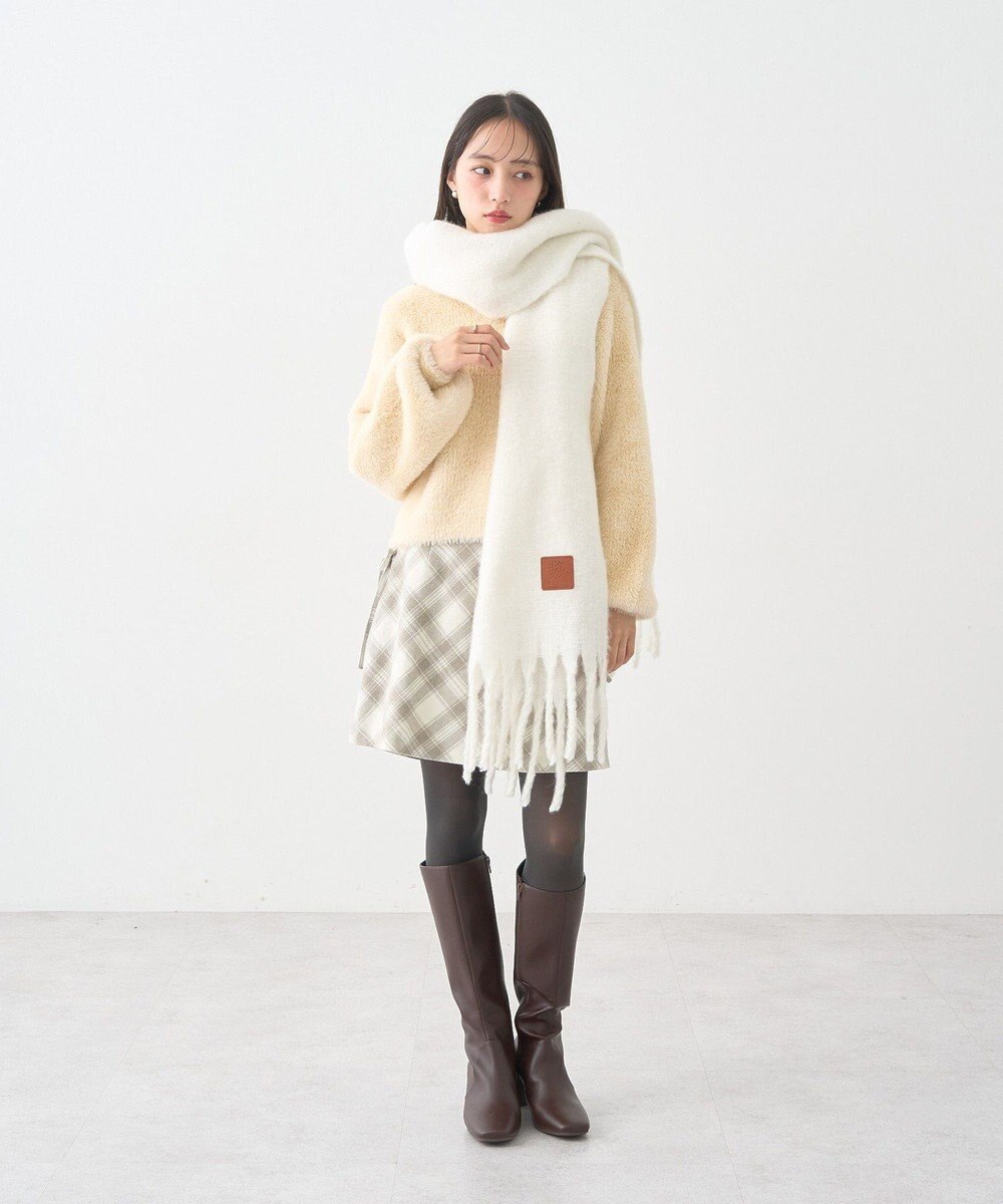 earth music&ecology サイドレースアップミニスカート 