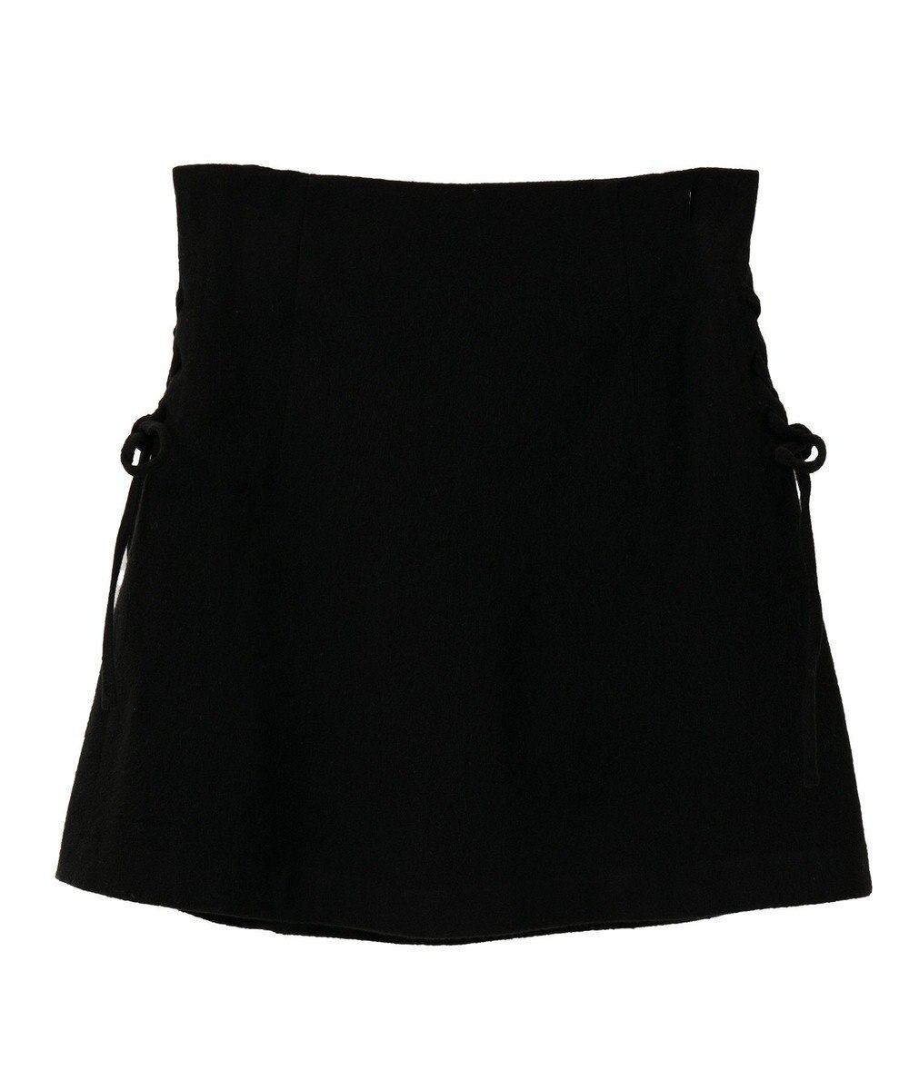 earth music&ecology サイドレースアップミニスカート 